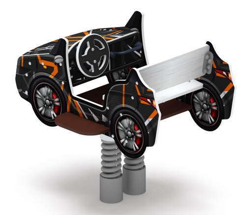 Кабриолет - Качалка на пружине двухместная машинка - ИО 23.03.02-05.И1 фото 3