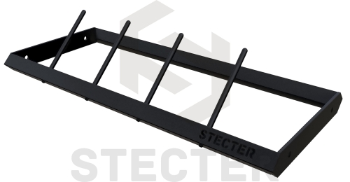 Стеллажная полка для дисков штанги с разделительными колышками (L1100 мм)