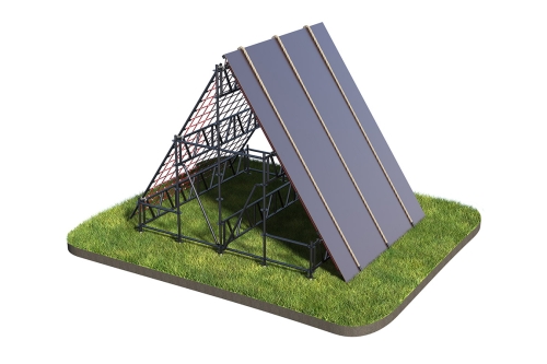 OCR препятствие "Гора с канатами + сетка"