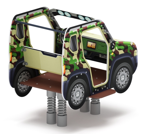 Джип Сафари - Качалка на пружине двухместная машинка - ИО 23.03.05-10 фото 2