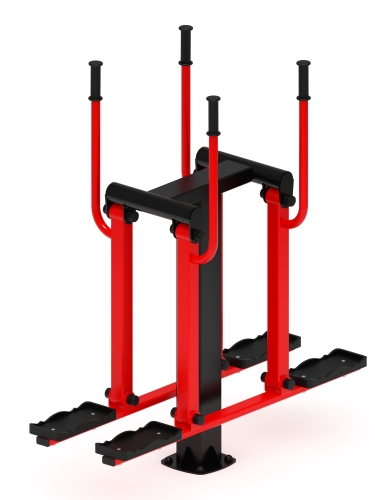 Двойные лыжи (красный) - Уличный тренажер - СТ 009-11.И1 фото 4