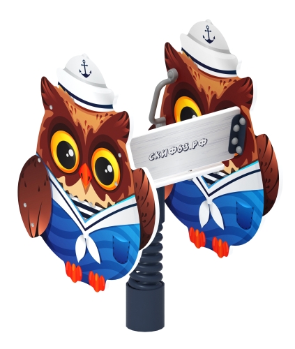 Совенок-моряк - Качалка на пружине - ИО 22.17.05 фото 3