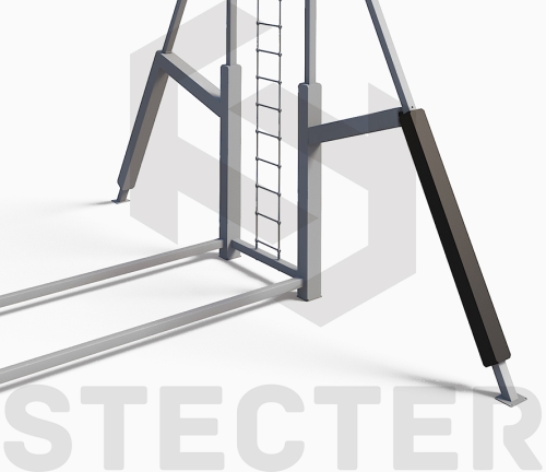 Безопасная защита на опорную стойку 80х80мм (L=1500-2000 мм)