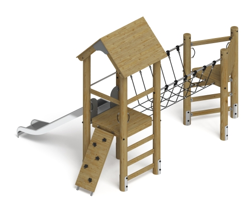 Игровой комплекс (лиственница орех) ДИК 2.24.05-Л.01.И1.02 фото 2