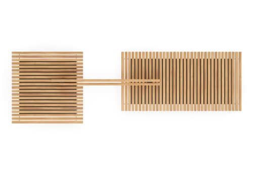 Скамейка уличная "База" микс фото 4