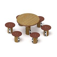 Столик детский (лиственница орех) МФ 31.01.11-Л.И1.02