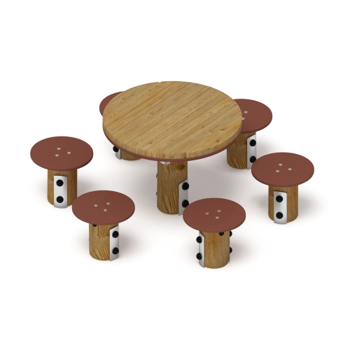 Столик детский (лиственница орех) МФ 31.01.11-Л.И1.02