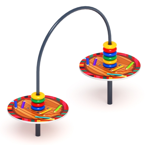 Счеты со столиком (карандаши) - Игровая панель - МФ 22.01.06-01.И1 фото 2