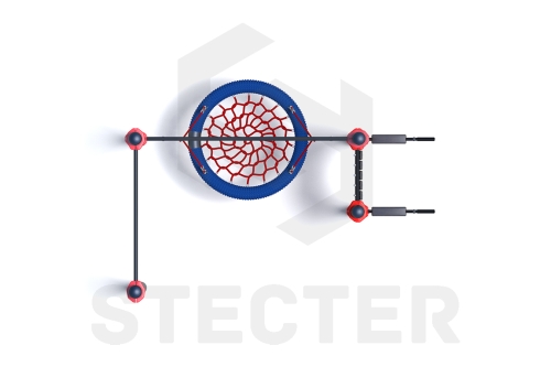 Уличный комплекс из турника, качели Гнездо и тренажера вертикальные брусья-пресс фото 4