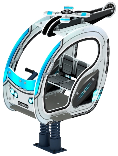 Вертолетик - Качалка на пружине (Техно) - ИО 23.03.04-03 фото 5