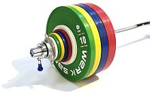 Штанга соревновательная 190 кг (комплект) WERK SAN (сертификат IWF)