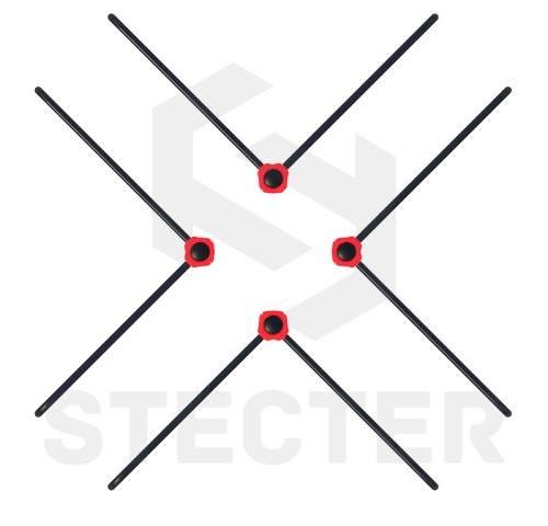 Комплекс из параллельных брусьев Крест фото 3