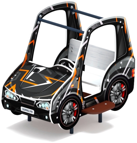 Машинка (черная) - Беседка машинка средняя - МФ 10.03.01-05.И1 фото 6