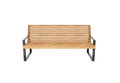 Скамья уличная "Стения" со спинкой фото 3