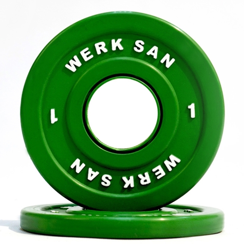 Диск соревновательный 1 кг WERK SAN (сертификат IWF)