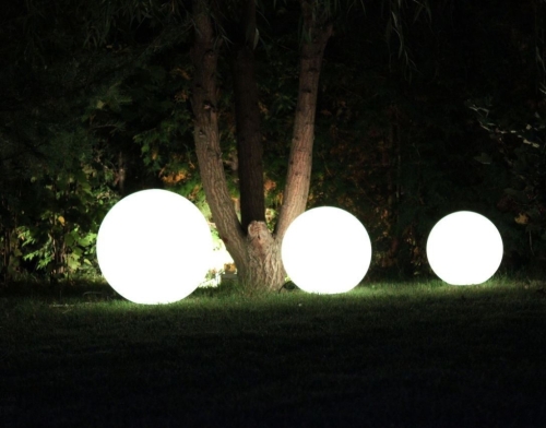 Шар-светильник 50 см (наземный, Белый) фото 2