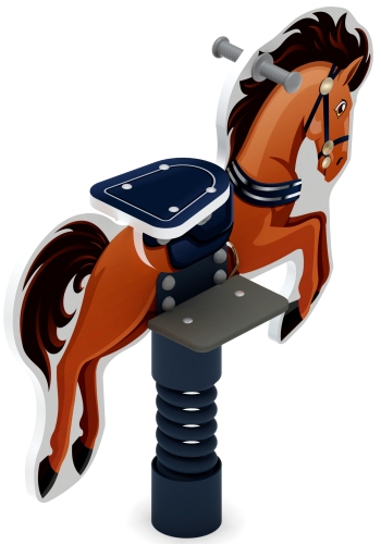 Лошадка 3 - Качалка на пружине - ИО 22.01.13-01 фото 2