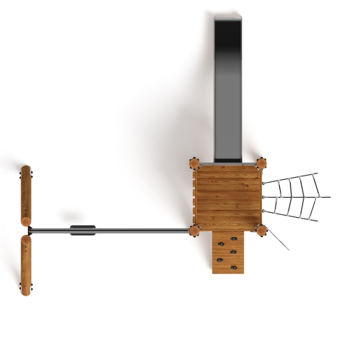 Игровой комплекс (лиственница темный) ДИК 2.24.03-Л.И1.01 фото 4