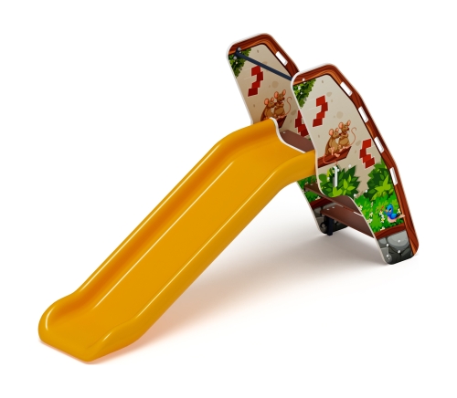Горка пластиковая - ИО 42.01.05-02 - (желтый скат) (В гостях у сказки) H=900 фото 5