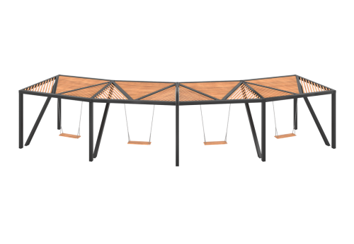 Парковые качели "Парма" с сиденьем фото 3