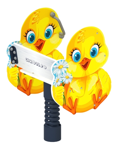 Цыпленок - Качалка на пружине - ИО 22.01.03-01 фото 2