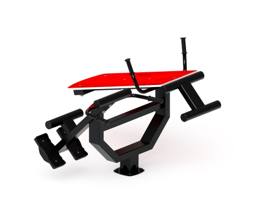 Гиперэкстензия+ лавка пресс (красный) СТ 038-11 фото 2