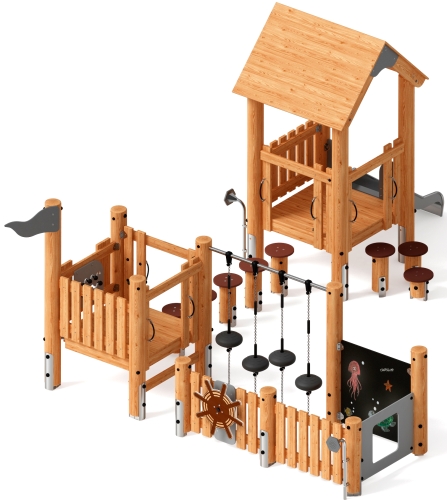 Игровой комплекс (лиственница) ДИК 1.24.04-Л.И1 фото 2 Игровой комплекс (лиственница) ДИК 1.24.04-Л.И1 фото 2