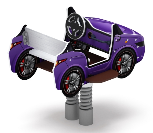 Кабриолет - Качалка на пружине двухместная машинка - ИО 23.03.02-03.И1 фото 2