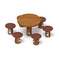 Столик детский (лиственница темный) МФ 31.01.11-Л.И1.01