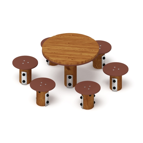 Столик детский (лиственница темный) МФ 31.01.11-Л.И1.01