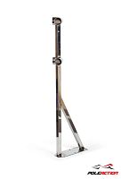 Модель №7 - стойка балетного (хореографического)  станка двухуровневого из нержавеющей стали угловая