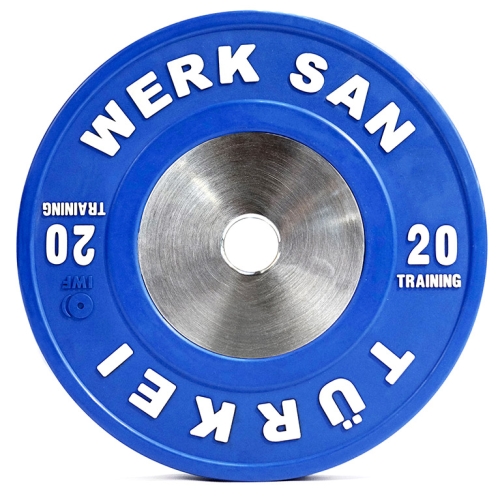 Диск тренировочный 20 кг WERK SAN (сертификат IWF)
