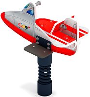Самолетик (красный) - Качалка на пружине - ИО 22.03.02-03.И1