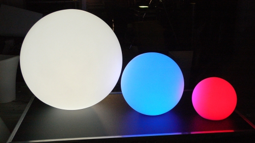 Шар-светильник 80 см (напольный, Белый) фото 2