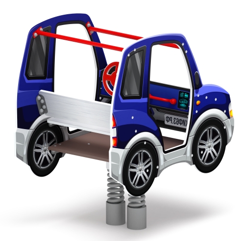 Машинка - Качалка на пружине двухместная машинка - ИО 23.03.01-01 фото 2