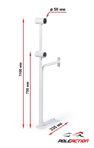 Модель №4 – Стойка балетного (хореографического) станка двухуровневого фото 2