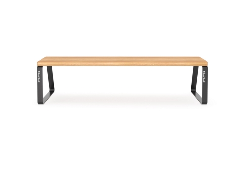 Скамейка уличная «Фиеста без спинки» 2 ламели фото 3