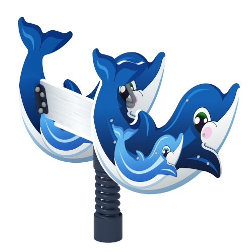 Дельфинчик - Качалка на пружине - ИО 22.17.02 фото 2