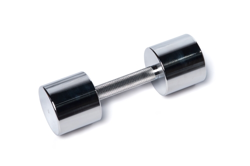 Хромированная гантель 8 кг фото 2