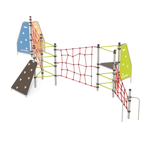 Romana Детский спортивный комплекс с канатными лазами Серия треугольник Romana 401.33.00