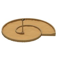 Песочница Улитка (Лиственница орех анкера) ИО 5.24.03-Л.И1.02