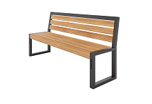 Скамья уличная «Рома» со спинкой
