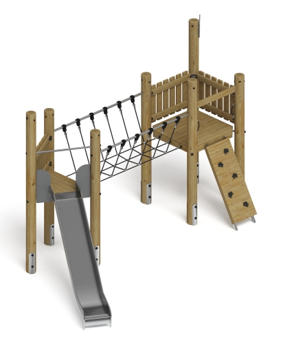 Игровой комплекс (лиственница орех) ДИК 2.24.05-Л.02.И1.02 фото 5