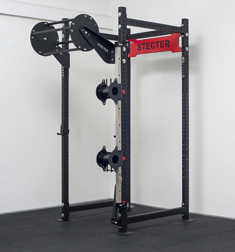 Канатный тренажер  "Двойная бочка" с регулировочной стойкой + канат (20м) фото 2