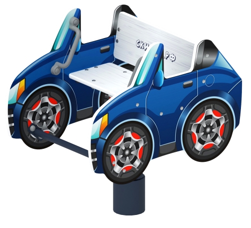 Кабриолет - Качалка на пружине машинка мини - ИО 22.03.04-И1 фото 6