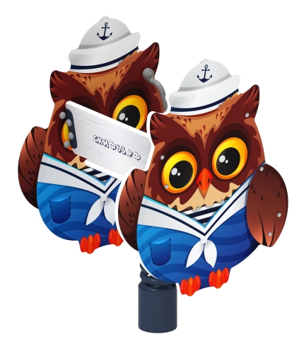 Совенок-моряк - Качалка на пружине - ИО 22.17.05-И1 фото 2