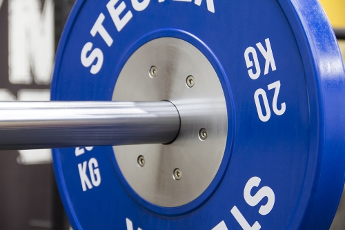 Соревновательный блин для олимпийской штанги 20 кг (синий) фото 4