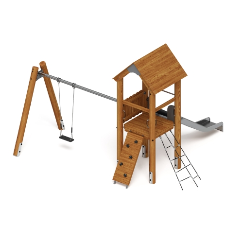 Игровой комплекс (лиственница темный) ДИК 2.24.03-01.Л.И1.01 фото 2