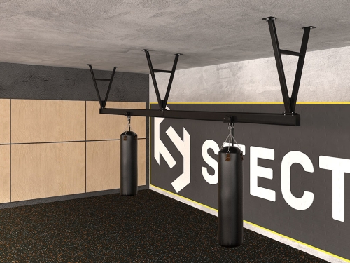 Комплект монорельса для подвесных снарядов (L=5,94 метров) с кронштейнами H=900 мм фото 3