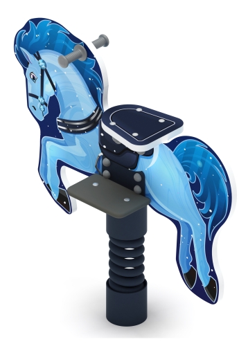 Лошадка 5 (Снежная королева) - Качалка на пружине - ИО 22.01.13-03 фото 3